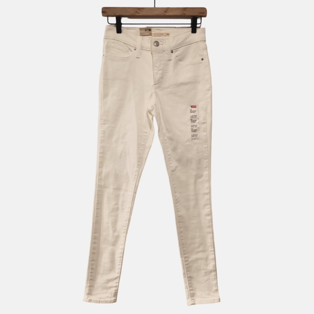 Levi's, NWT, White Jeans, 311 Shaping Skinny, Women's sz 26 (2), L- 30 Inches, 5